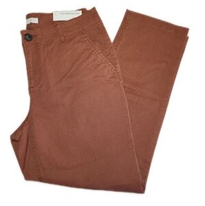 LOFT NWT The Monroe Slim Pants In Rust, 97% Cotton, Size 8